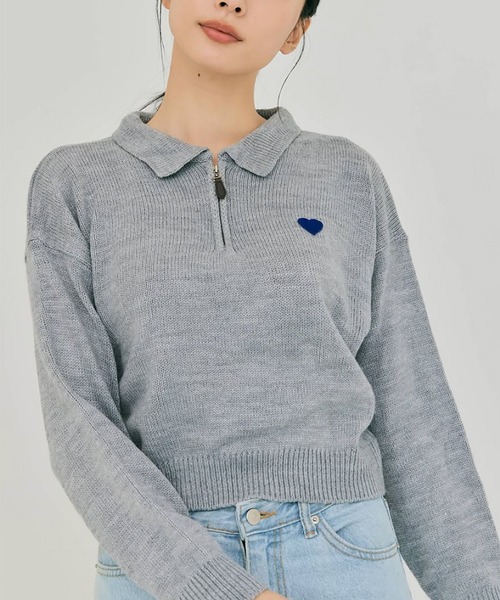 セール】【ZOZOTOWN限定カラー】HEART ZIP KNIT（ニット/セーター