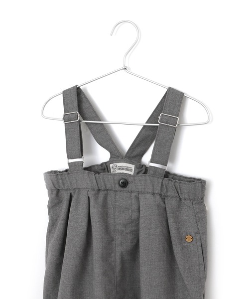 MAKE YOUR DAY（メイクユアデイ）の「ハイウエストジャンパースカート■150.160cm（ジャンパースカート・キッズ・ベージュ/ブルー/グレー・150/160）」の8枚目の写真