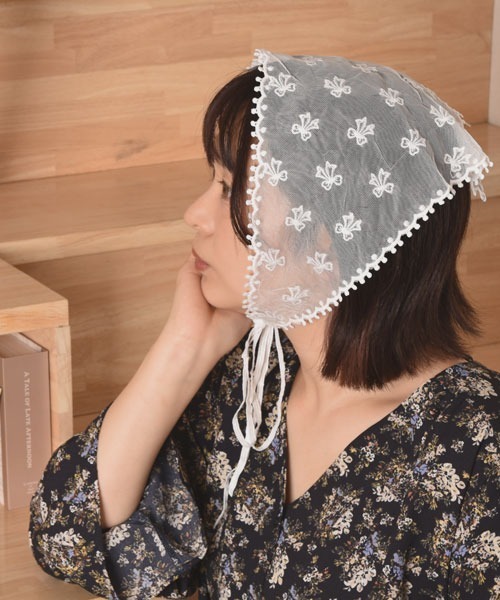 M7895 スグリ sugri バブーシュカ シルク 花 ヘアアクセサリー M7895 スグリ sugri バブーシュカ シルク 花 ヘアアクセサリー