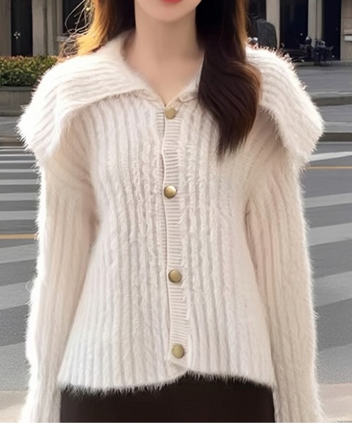 モヘアニットカーディガン（カーディガン/ボレロ）｜AMAJI（アマジ）カーディガン/ボレロ