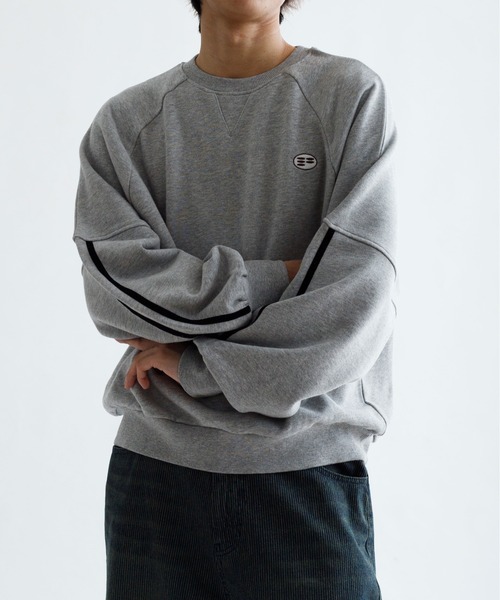 EPNK(イーピーエヌケー)の「【EPNK】Velours line sweat / ベロアラインスウェット(スウェット・メンズ・グレー/ブラック・LARGE/MEDIUM/SMALL)」の22枚目の写真
