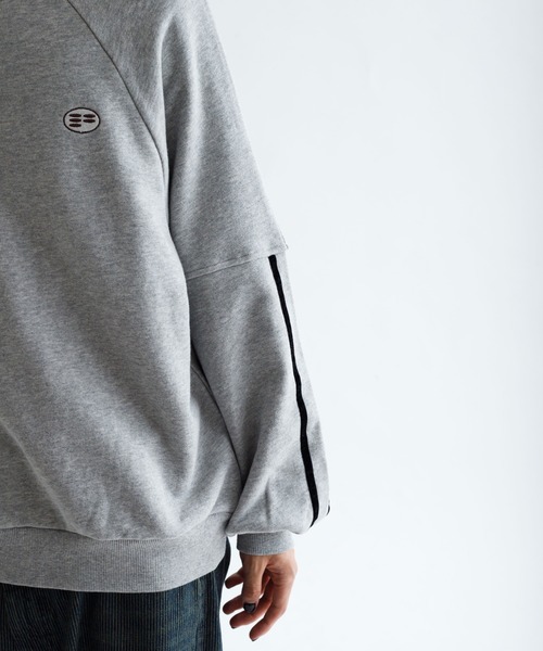 EPNK(イーピーエヌケー)の「【EPNK】Velours line sweat / ベロアラインスウェット(スウェット・メンズ・グレー/ブラック・LARGE/MEDIUM/SMALL)」の18枚目の写真