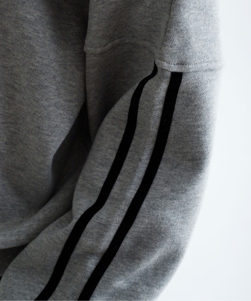 EPNK(イーピーエヌケー)の「【EPNK】Velours line sweat / ベロアラインスウェット(スウェット・メンズ・グレー/ブラック・LARGE/MEDIUM/SMALL)」の19枚目の写真