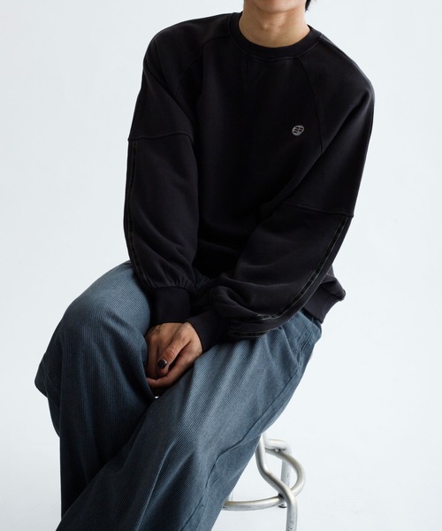 EPNK(イーピーエヌケー)の「【EPNK】Velours line sweat / ベロアラインスウェット(スウェット・メンズ・グレー/ブラック・LARGE/MEDIUM/SMALL)」の13枚目の写真