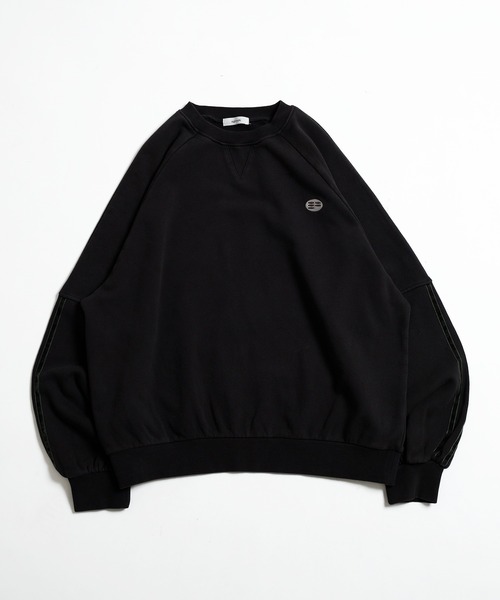 EPNK(イーピーエヌケー)の「【EPNK】Velours line sweat / ベロアラインスウェット(スウェット・メンズ・グレー/ブラック・LARGE/MEDIUM/SMALL)」の8枚目の写真