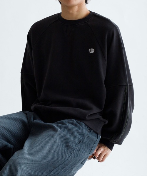 EPNK(イーピーエヌケー)の「【EPNK】Velours line sweat / ベロアラインスウェット(スウェット・メンズ・グレー/ブラック・LARGE/MEDIUM/SMALL)」の12枚目の写真