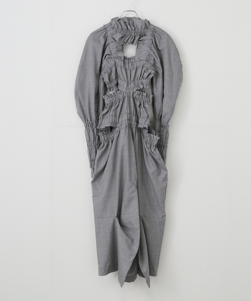 HOUGA（ホウガ）の「【HOUGA/ホウガ】SAFARI DRESS HW24FD10