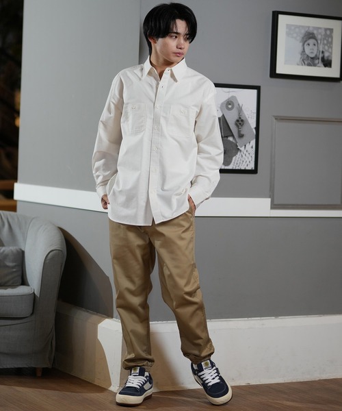 【ムラサキスポーツ限定】 DEAR LAUREL/ディアローレル 長袖シャツ/ワークシャツ シンプル D25S2202（シャツ/ブラウス）｜ムラサキスポーツ（ムラサキスポーツ） mdprevattcaulkingandwaterproofing.com