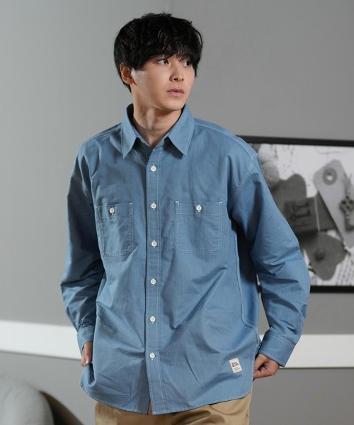 【ムラサキスポーツ限定】 DEAR LAUREL/ディアローレル 長袖シャツ/ワークシャツ シンプル D25S2202（シャツ/ブラウス）｜ムラサキスポーツ（ムラサキスポーツ） mdprevattcaulkingandwaterproofing.com
