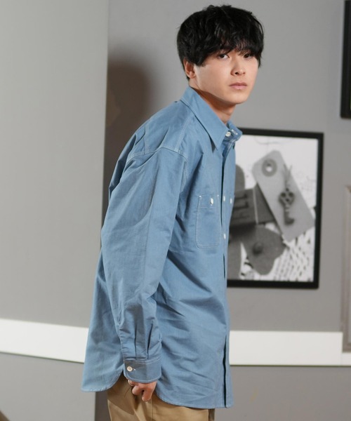【ムラサキスポーツ限定】 DEAR LAUREL/ディアローレル 長袖シャツ/ワークシャツ シンプル D25S2202（シャツ/ブラウス）｜ムラサキスポーツ（ムラサキスポーツ） mdprevattcaulkingandwaterproofing.com