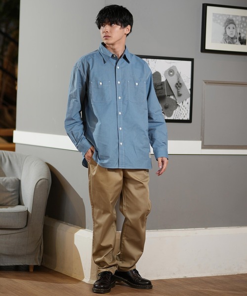 【ムラサキスポーツ限定】 DEAR LAUREL/ディアローレル 長袖シャツ/ワークシャツ シンプル D25S2202（シャツ/ブラウス）｜ムラサキスポーツ（ムラサキスポーツ） mdprevattcaulkingandwaterproofing.com