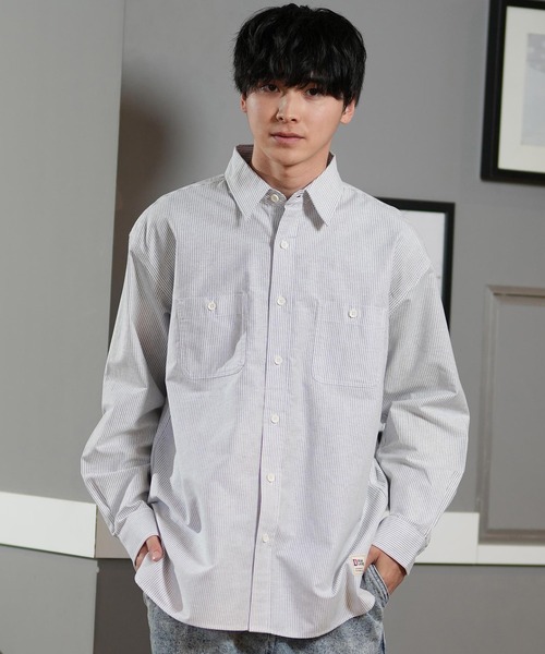 【ムラサキスポーツ限定】 DEAR LAUREL/ディアローレル 長袖シャツ/ワークシャツ シンプル D25S2202（シャツ/ブラウス）｜ムラサキスポーツ（ムラサキスポーツ） mdprevattcaulkingandwaterproofing.com