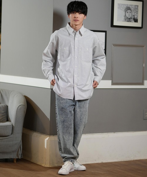 【ムラサキスポーツ限定】 DEAR LAUREL/ディアローレル 長袖シャツ/ワークシャツ シンプル D25S2202（シャツ/ブラウス）｜ムラサキスポーツ（ムラサキスポーツ） mdprevattcaulkingandwaterproofing.com