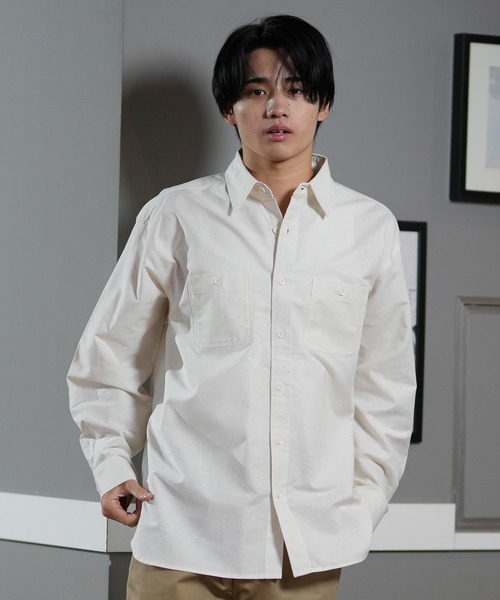 【ムラサキスポーツ限定】 DEAR LAUREL/ディアローレル 長袖シャツ/ワークシャツ シンプル D25S2202（シャツ/ブラウス）｜ムラサキスポーツ（ムラサキスポーツ） mdprevattcaulkingandwaterproofing.com
