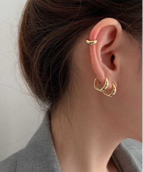 Burner(バーナー)の「【OKUOKU 0909】フープピアス 両耳用 oku-pierce-631360207317-6 Y【RBTS】(ピアス(両耳用)・レディース・ゴールド/シルバー/シルバー系その他2/ゴールド系その他/シルバー系その他/ゴールド系その他2・FREE)」の9枚目の写真
