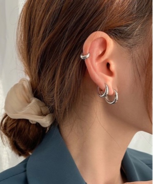 Burner(バーナー)の「【OKUOKU 0909】フープピアス 両耳用 oku-pierce-631360207317-6 Y【RBTS】(ピアス(両耳用)・レディース・ゴールド/シルバー/シルバー系その他2/ゴールド系その他/シルバー系その他/ゴールド系その他2・FREE)」の10枚目の写真