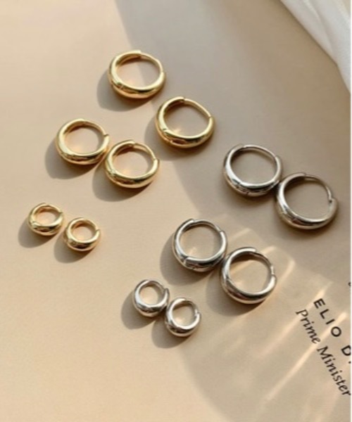 Burner(バーナー)の「【OKUOKU 0909】フープピアス 両耳用 oku-pierce-631360207317-6 Y【RBTS】(ピアス(両耳用)・レディース・ゴールド/シルバー/シルバー系その他2/ゴールド系その他/シルバー系その他/ゴールド系その他2・FREE)」の8枚目の写真