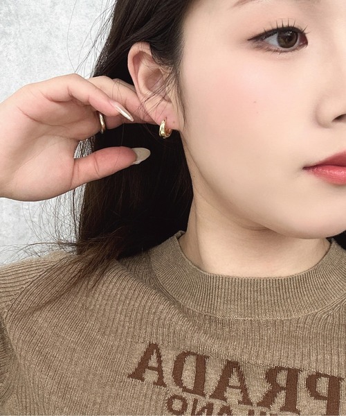 Burner(バーナー)の「【OKUOKU 0909】フープピアス 両耳用 oku-pierce-631360207317-6 Y【RBTS】(ピアス(両耳用)・レディース・ゴールド/シルバー/シルバー系その他2/ゴールド系その他/シルバー系その他/ゴールド系その他2・FREE)」の16枚目の写真