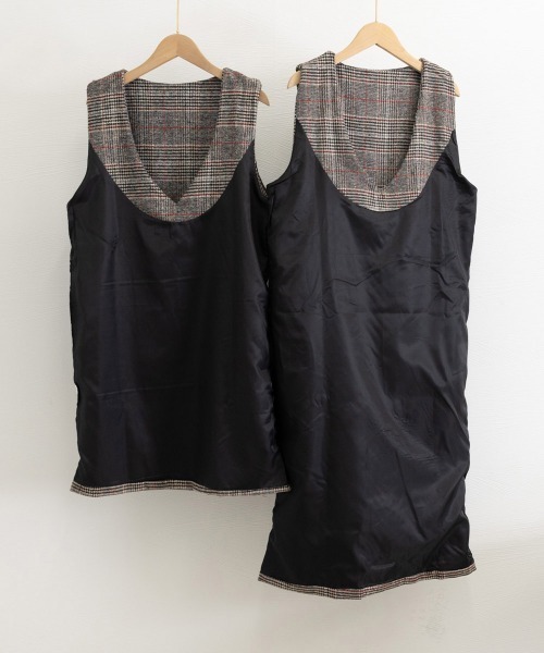 Miniministore(ミニミニストア)の「ジャンパースカート チェック柄ワンピース(ワンピース・レディース・B/A・M/L)」の8枚目の写真