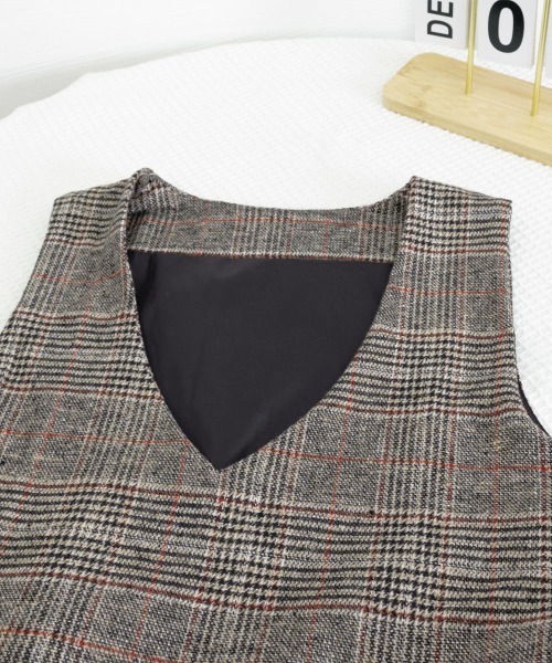 Miniministore(ミニミニストア)の「ジャンパースカート チェック柄ワンピース(ワンピース・レディース・B/A・M/L)」の10枚目の写真