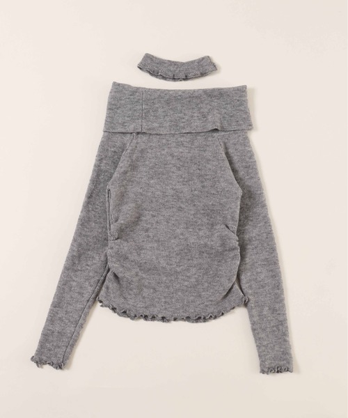 PHILLY(フィリー)の「【2点セット】メロウオフショルニット(ニット/セーター・レディース・ブラック/グレー・FREE)」の18枚目の写真