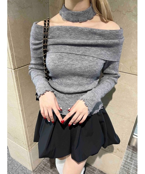 PHILLY(フィリー)の「【2点セット】メロウオフショルニット(ニット/セーター・レディース・ブラック/グレー・FREE)」の11枚目の写真