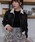 Nora Lily elle�i�m�������[�G���j�́u�yNora Lily�z�uelle�vBoa Fake Leather Short Reversible Blouson�i���[�g���R�[�g�j�v�b�u���b�N