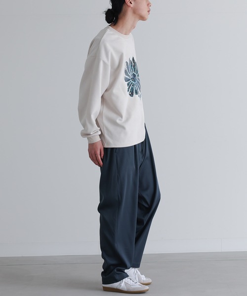 MDR（エムディアール）の「フラワー刺繍プリントプルオーバー（Tシャツ/カットソー・メンズ・アイボリー/ブラック・M/L）」の9枚目の写真