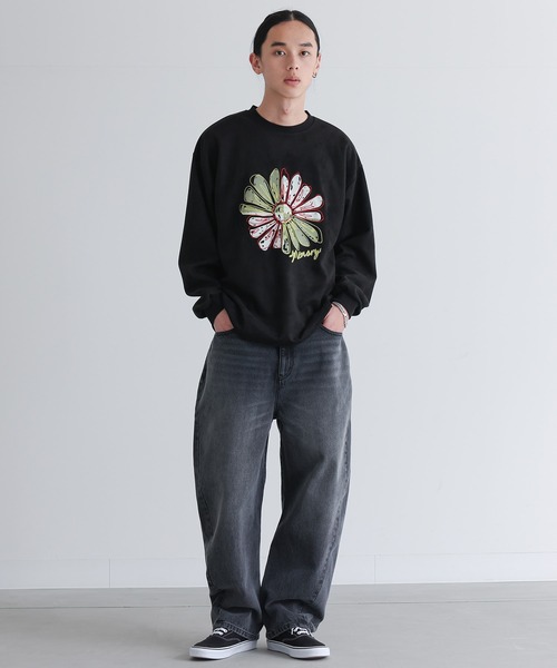 MDR（エムディアール）の「フラワー刺繍プリントプルオーバー（Tシャツ/カットソー・メンズ・アイボリー/ブラック・M/L）」の15枚目の写真