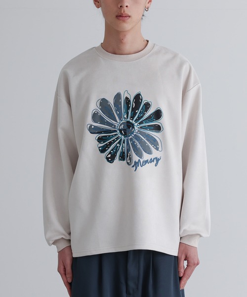 MDR（エムディアール）の「フラワー刺繍プリントプルオーバー（Tシャツ/カットソー・メンズ・アイボリー/ブラック・M/L）」の20枚目の写真