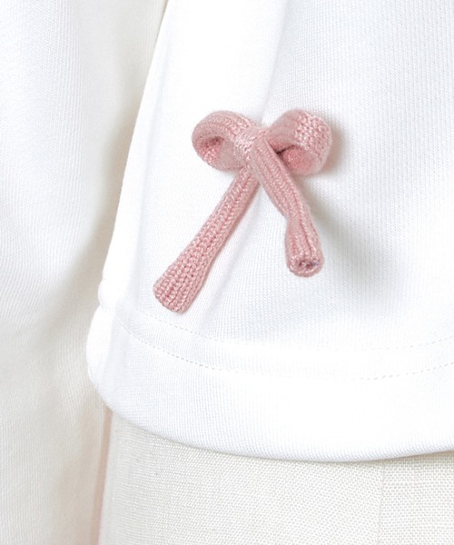 Lolime by mellfy memory(ロリミー バイ メルフィーメモリー)の「Ribbon Ribbon-decoカーディガン(カーディガン/ボレロ・レディース・ホワイト/ネイビー・M)」の12枚目の写真