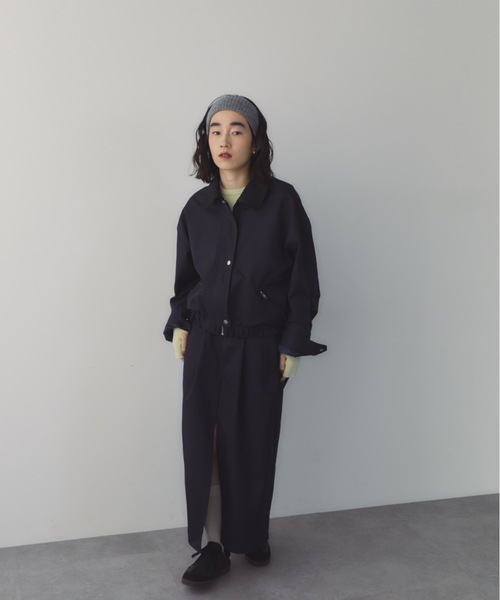 DRWCYS（ドロシーズ）の「ベルト付きスリットロングスカート（スカート・レディース・ベージュ/ネイビー・FREE）」の7枚目の写真