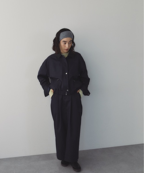 DRWCYS（ドロシーズ）の「ベルト付きスリットロングスカート（スカート・レディース・ベージュ/ネイビー・FREE）」の5枚目の写真