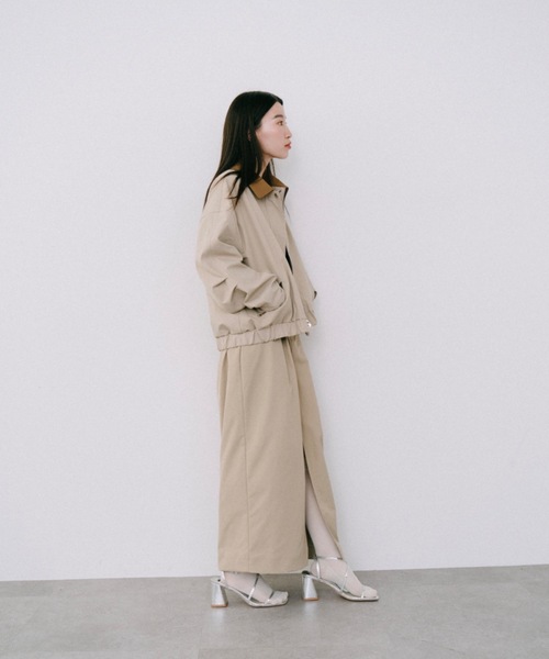 DRWCYS（ドロシーズ）の「ベルト付きスリットロングスカート（スカート・レディース・ベージュ/ネイビー・FREE）」の15枚目の写真