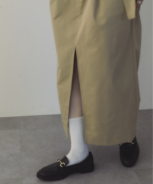 DRWCYS（ドロシーズ）の「ベルト付きスリットロングスカート（スカート・レディース・ベージュ/ネイビー・FREE）」の17枚目の写真