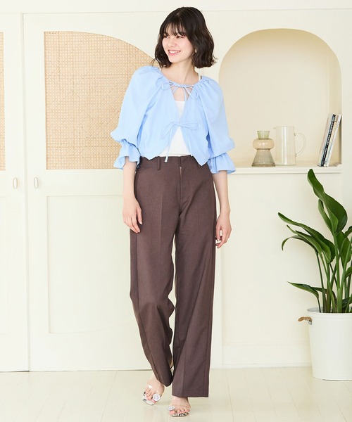 MISCH MASCH(ミッシュマッシュ)の「ビジュートングサンダル MO42203(サンダル・レディース・ブラック×ホワイト/ホワイト/ブラック・M/S/L)」の18枚目の写真
