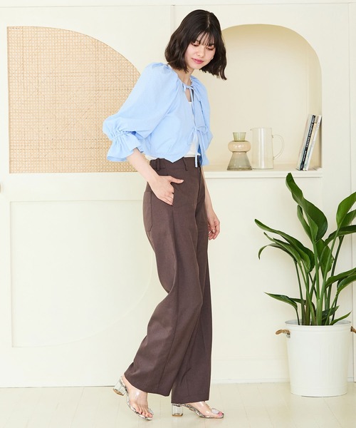 MISCH MASCH(ミッシュマッシュ)の「ビジュートングサンダル MO42203(サンダル・レディース・ブラック×ホワイト/ホワイト/ブラック・M/S/L)」の19枚目の写真