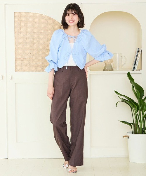 MISCH MASCH(ミッシュマッシュ)の「ビジュートングサンダル MO42203(サンダル・レディース・ブラック×ホワイト/ホワイト/ブラック・M/S/L)」の20枚目の写真