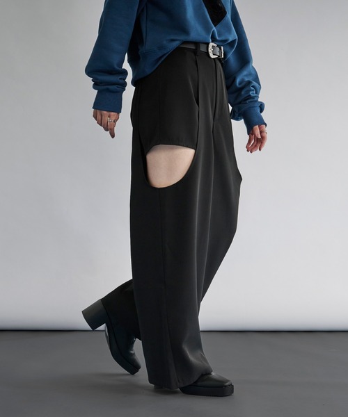 サイドカットパンツ（その他パンツ）｜Ellno de Mavie