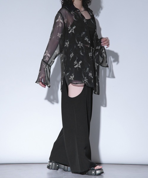 Ellno de Mavie（エルノデメヴィ）の「サイドカットパンツ（その他パンツ・レディース・ブルーグリーン/ブラック・FREE）」の17枚目の写真