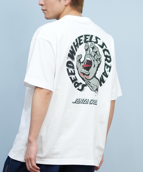 SANTA CRUZ（サンタクルーズ）の「【ムラサキスポーツ限定】SANTACRUZ/サンタクルーズ 半袖Tシャツ バックプリント 502252401（Tシャツ/カットソー・メンズ・ブラック×グレー/ブラック/ホワイト/ブラック×ピンク/ホワイト×ピンク/ホワイト×グレー・XL/L/M）」の2枚目の写真