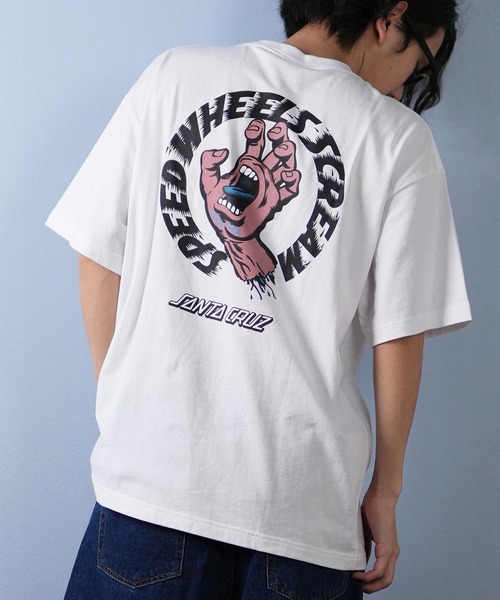 SANTA CRUZ（サンタクルーズ）の「【ムラサキスポーツ限定】SANTACRUZ/サンタクルーズ 半袖Tシャツ バックプリント 502252401（Tシャツ/カットソー・メンズ・ブラック×グレー/ブラック/ホワイト/ブラック×ピンク/ホワイト×ピンク/ホワイト×グレー・XL/L/M）」の3枚目の写真