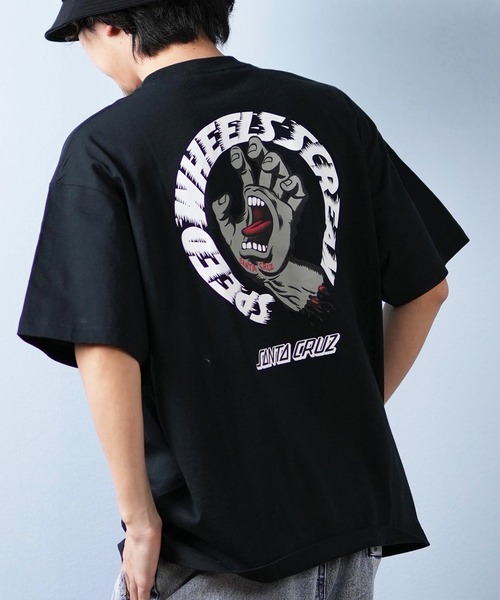 SANTA CRUZ（サンタクルーズ）の「【ムラサキスポーツ限定】SANTACRUZ/サンタクルーズ 半袖Tシャツ バックプリント 502252401（Tシャツ/カットソー・メンズ・ブラック×グレー/ブラック/ホワイト/ブラック×ピンク/ホワイト×ピンク/ホワイト×グレー・XL/L/M）」の5枚目の写真