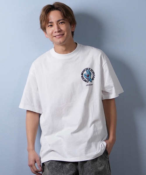 SANTA CRUZ（サンタクルーズ）の「【ムラサキスポーツ限定】SANTACRUZ/サンタクルーズ 半袖Tシャツ バックプリント 502252401（Tシャツ/カットソー・メンズ・ブラック×グレー/ブラック/ホワイト/ブラック×ピンク/ホワイト×ピンク/ホワイト×グレー・XL/L/M）」の7枚目の写真