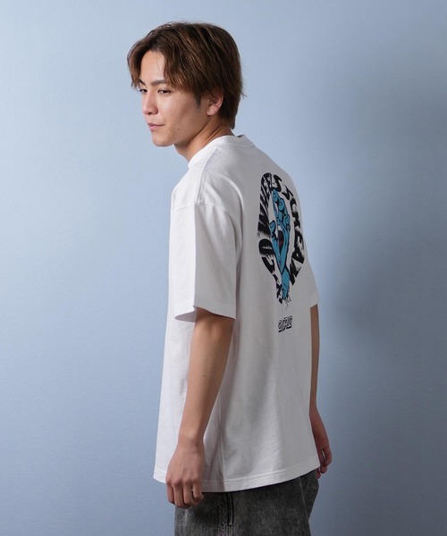 SANTA CRUZ（サンタクルーズ）の「【ムラサキスポーツ限定】SANTACRUZ/サンタクルーズ 半袖Tシャツ バックプリント 502252401（Tシャツ/カットソー・メンズ・ブラック×グレー/ブラック/ホワイト/ブラック×ピンク/ホワイト×ピンク/ホワイト×グレー・XL/L/M）」の8枚目の写真