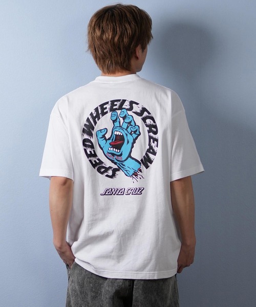 SANTA CRUZ（サンタクルーズ）の「【ムラサキスポーツ限定】SANTACRUZ/サンタクルーズ 半袖Tシャツ バックプリント 502252401（Tシャツ/カットソー・メンズ・ブラック×グレー/ブラック/ホワイト/ブラック×ピンク/ホワイト×ピンク/ホワイト×グレー・XL/L/M）」の9枚目の写真