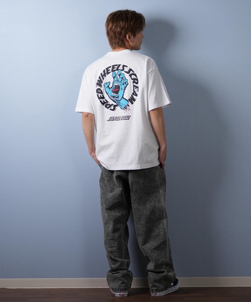 SANTA CRUZ（サンタクルーズ）の「【ムラサキスポーツ限定】SANTACRUZ/サンタクルーズ 半袖Tシャツ バックプリント 502252401（Tシャツ/カットソー・メンズ・ブラック×グレー/ブラック/ホワイト/ブラック×ピンク/ホワイト×ピンク/ホワイト×グレー・XL/L/M）」の13枚目の写真