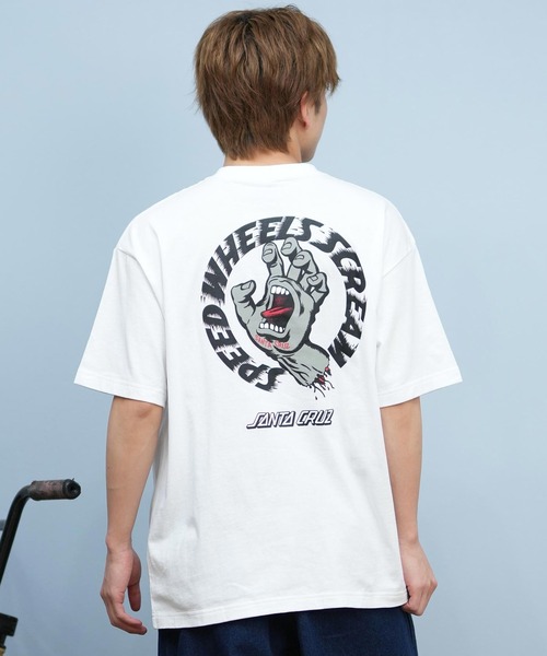 SANTA CRUZ（サンタクルーズ）の「【ムラサキスポーツ限定】SANTACRUZ/サンタクルーズ 半袖Tシャツ バックプリント 502252401（Tシャツ/カットソー・メンズ・ブラック×グレー/ブラック/ホワイト/ブラック×ピンク/ホワイト×ピンク/ホワイト×グレー・XL/L/M）」の18枚目の写真