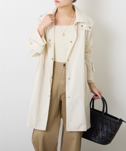 Traditional Weatherwear(トラディショナルウェザーウェア)の「Traditional Weatherwear/PACKABLE MALTON HOOD(テーラードジャケット・レディース・オフホワイト・34)」の3枚目の写真