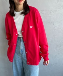 【WEB限定】[DANTON/ダントン] ドットボタン Vネックスウェットカーディガン